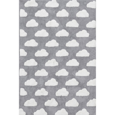 Discovery Raised Cloud Kids Washable 4' x 6' Area Rug