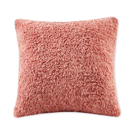 Solid Sherpa Decorative Pillow, 20" x 20", Created for Macy's