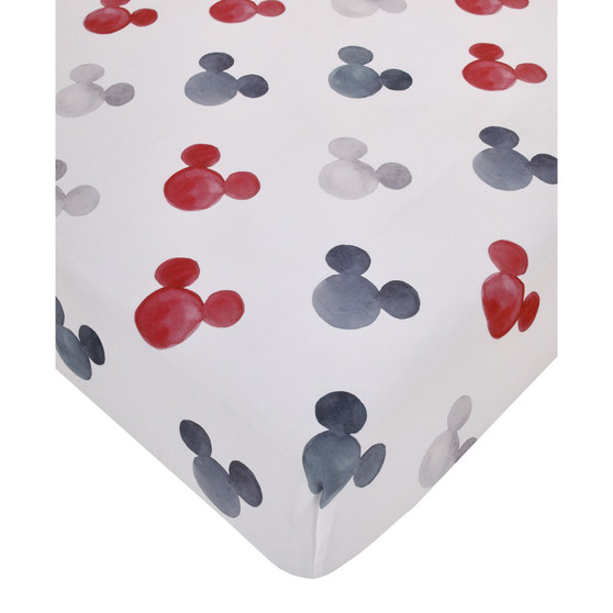 Mickey Mouse Ears Crib Sheet