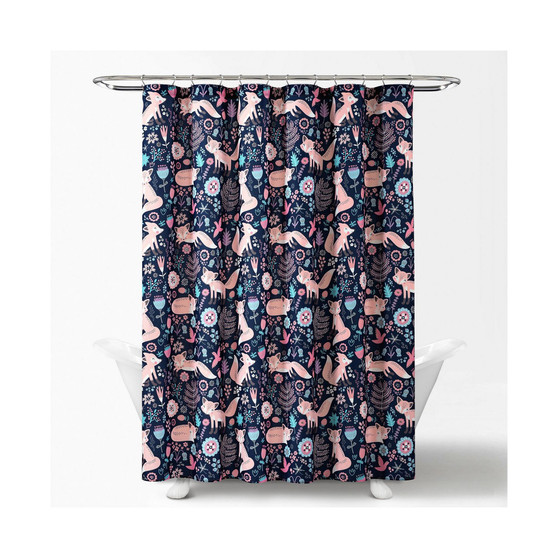 Pixie Fox Shower Curtain for Kids, 72" x 72"