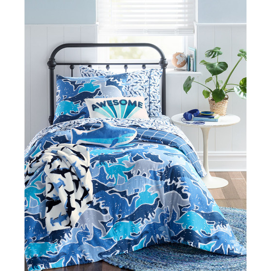 Dino Camo 2-Pc. Cotton Comforter Set, Twin/Twin XL, Created for Macy's