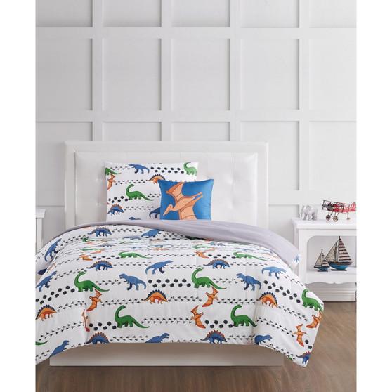 Dino Tracks Twin 3 Piece Comforter Set