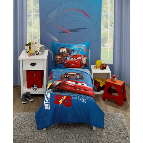 Cars Piston Cup 4 Piece Toddler Bed Set