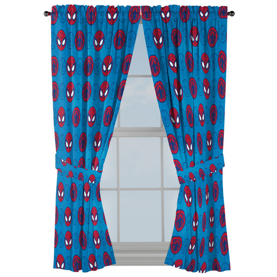 Go Spidey Drapes, Set of 2