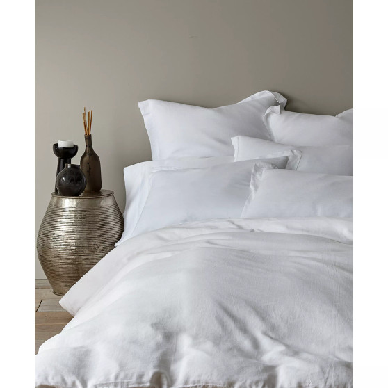 Washed Linen Coal Twin Duvet Cover