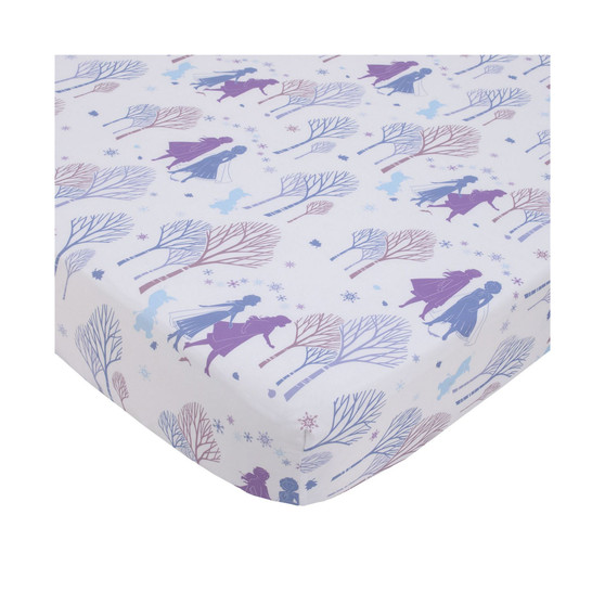 Frozen Ii Traveling North Lavender and Plum Toddler Sheet Set, 2 Piece