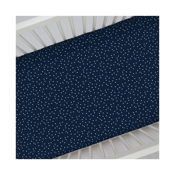 Cotton Sateen Fitted Crib Sheet