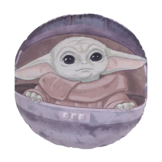 The Mandalorian "The Child" Decorative Round Pillow, 15" x 15"