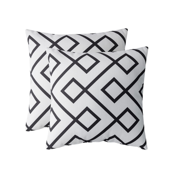Geo 2 Pack Decorative Pillow Set, 18" x 18"