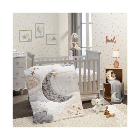 Goodnight Moon 3-Piece Celestial Nursery Baby Crib Bedding Set