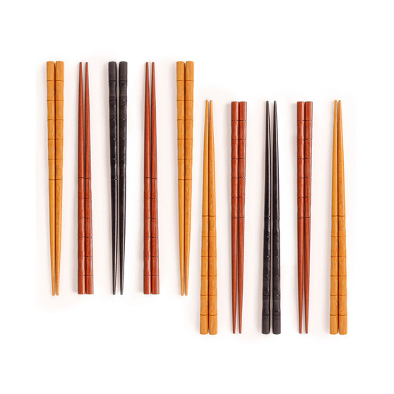 10 Pair Bamboo Chopstick Set