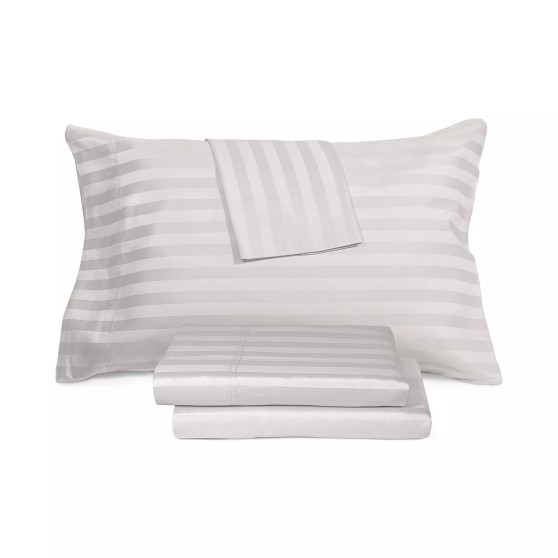Ultra Lux Wide Stripe 1200-Thread Count 4-Pc. Sheet Set, Queen