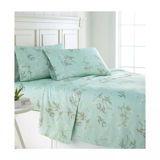 Forget Me Not 22" Extra deep, Pocket Cotton Sheet Set, Queen