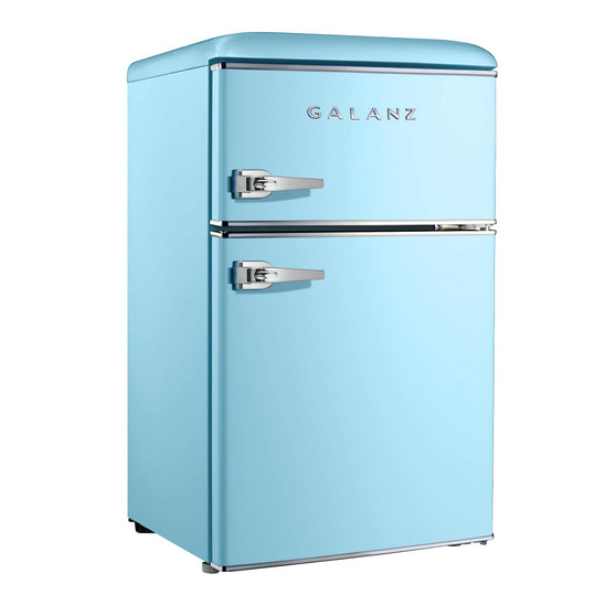 3.1 Cu. Ft. Dual Door Retro Style Mini-Fridge