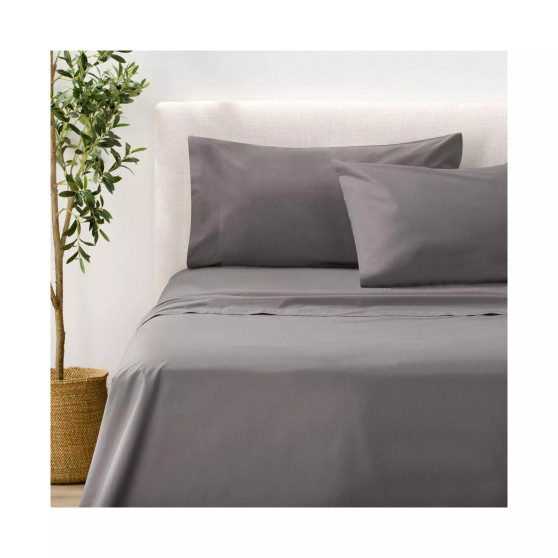 200TC Cotton Percale Sheet Set - Twin, 3 Piece Set
