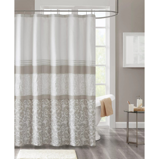 Ramsey Embroidered Shower Curtain, 72" x  72"