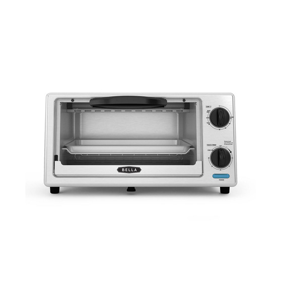 4-Slice Stainless Steel Toaster Oven, 1000 Watts
