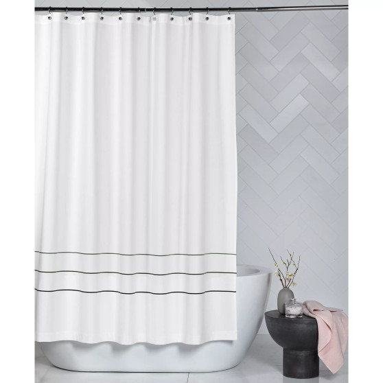 Borderline Shower Curtain, Created for Macy's