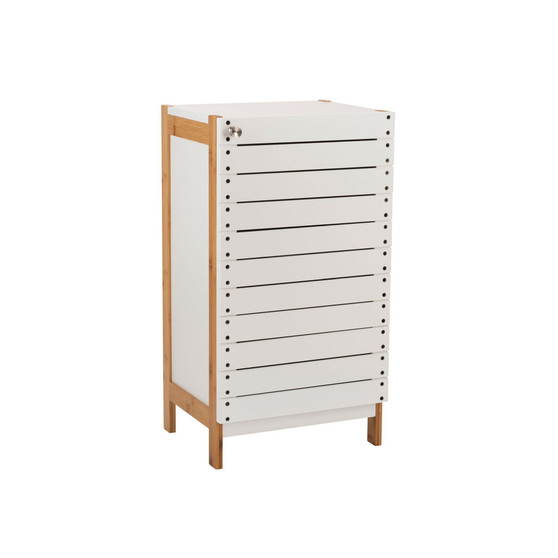 2 Shelf Bamboo Floor Cabinet
