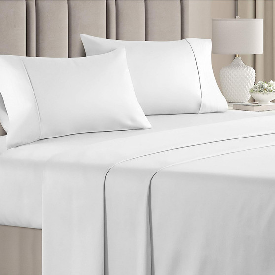 4 Piece Sheet Set 100% Cotton 1000 Thread Count - King