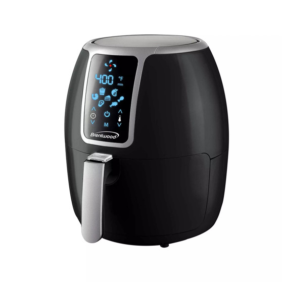 Brentwood 4 Quart Electric Digital Air Fryer with Temperature Control