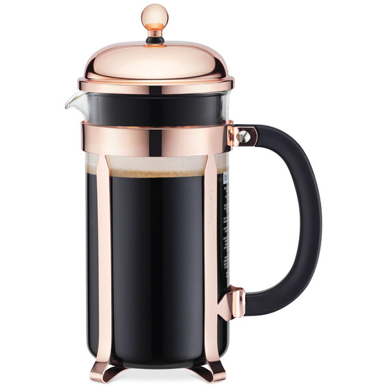 Classic Chambord Copper 8 Cup French Press Coffee Maker