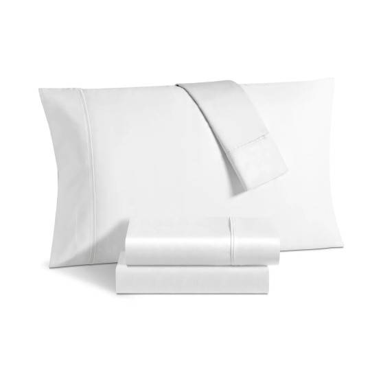 1000 Thread Count Solid Sateen 6 Pc. Sheet Set, Queen, Created for Macy's