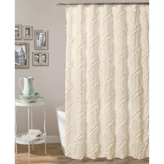 Ruffle Diamond 72" x 72" Shower Curtain