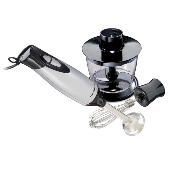 2-Speed Hand Blender with Whisk and Chopping Bowl