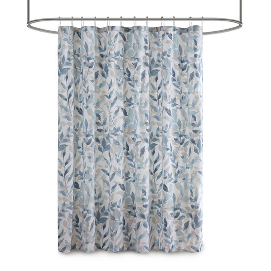 Sofia Botanical Printed Shower Curtain, 72" x 72"