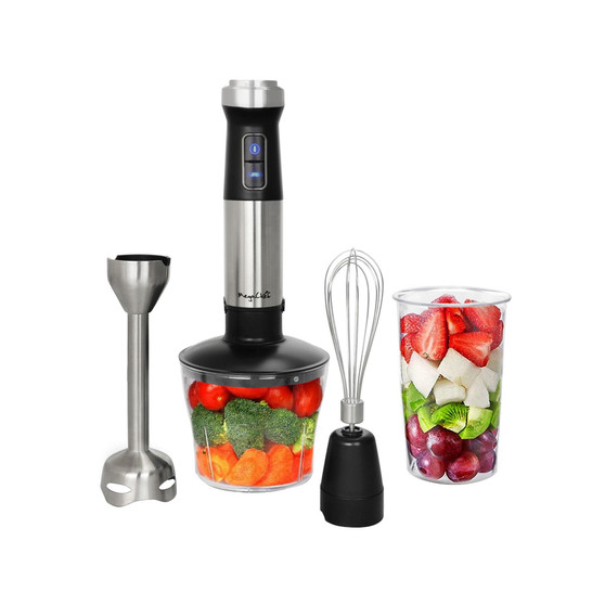 4 in 1 Multipurpose Immersion Hand Blender With Speed Control and Accessories