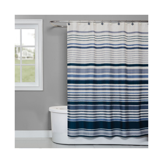 Cubes Stripe 70" x 72" Shower Curtain