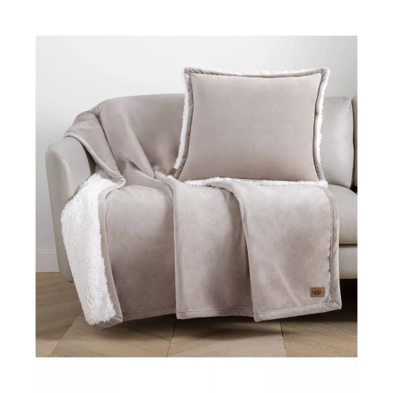 Bliss Plush Reversible Sherpa to Fleece Throw, 50" x 70"