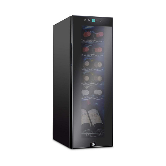 Freestanding Wine Refrigerator, 12 Bottle Wine Cooler