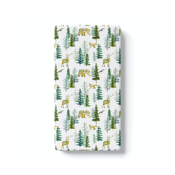 Super Soft Fitted Crib Sheet - In The Woods