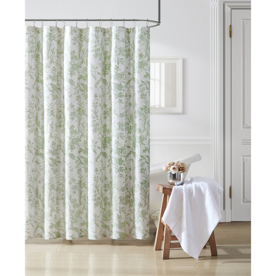 Natalie Cotton Shower Curtain, 72" X 72"