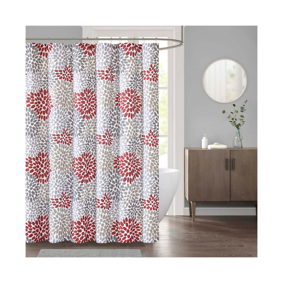 Delilah 72" x 72" Faux-Linen Shower Curtain