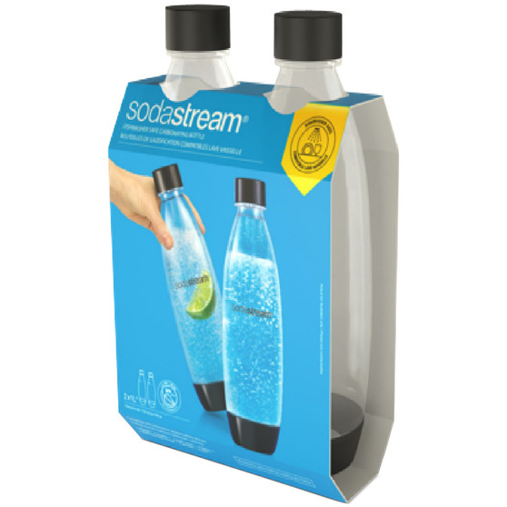 1L Dishwasher Safe Carbonating Bottle, Set of 2