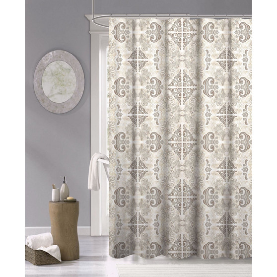 Mosaic Fabric Shower Curtain, 70" x 72"