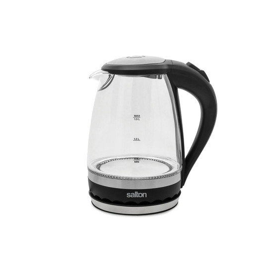 Compact Cordless Electric 1.5 Liter Glass Kettle