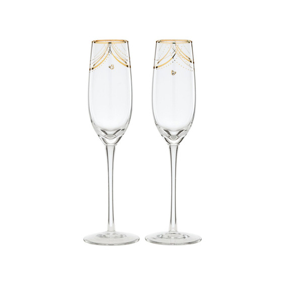 Disney Bridal Toasting Flutes Set, 2 Piece