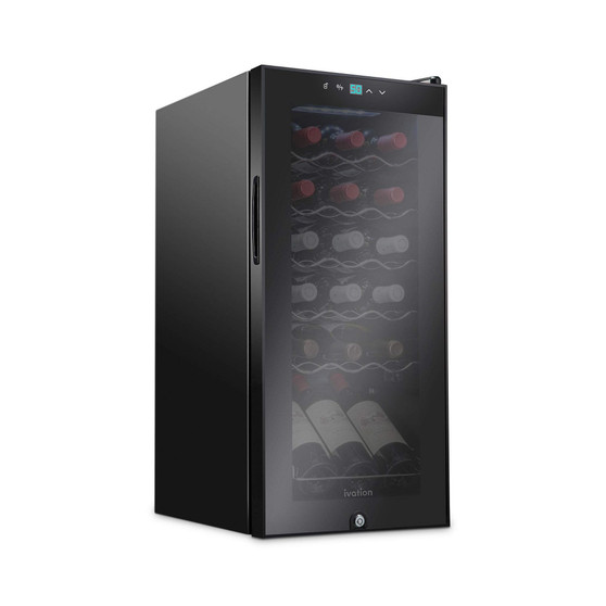 Freestanding Wine Refrigerator, 18 Bottle Wine Cooler
