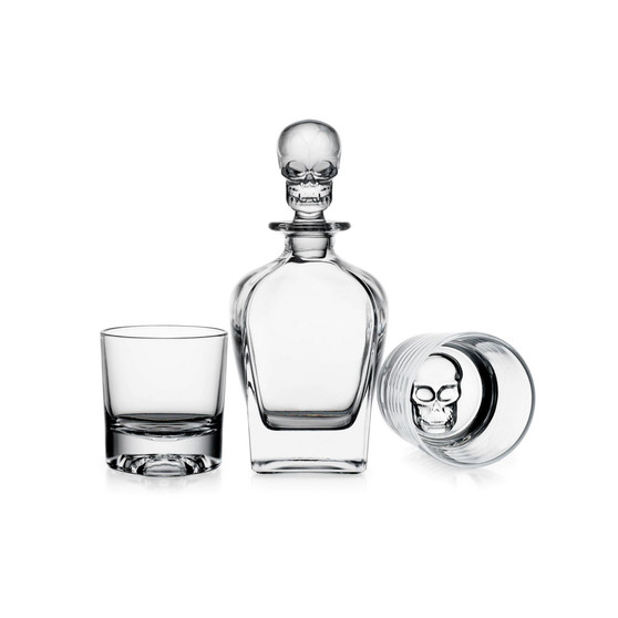 Skull Whiskey Set, 3 Piece