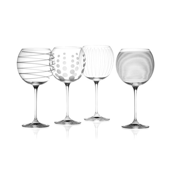 "Clear Cheers" Balloon Goblets, Set Of 4