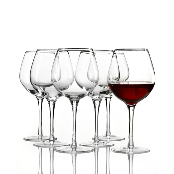 Tuscany Red Wine Glasses 6 Piece Value Set