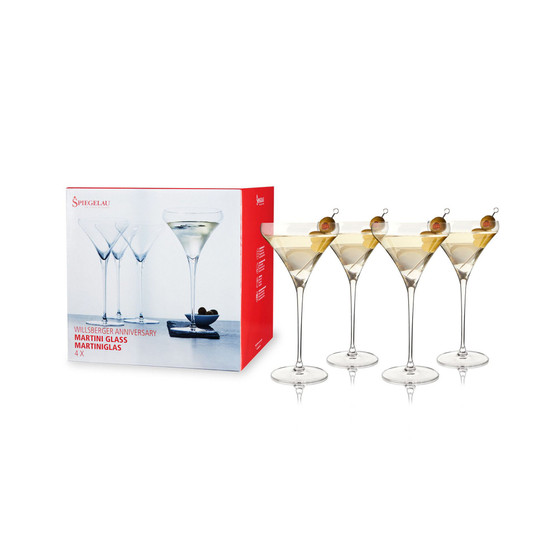Willsberger Martini Glasses, Set of 4, 9.2 Oz