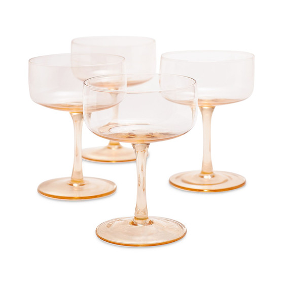Stackable Coupe Glasses, Set of 4, Created For Macy's