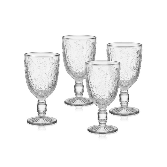 Maddi 10-oz Goblet Glasses 4-Piece Set