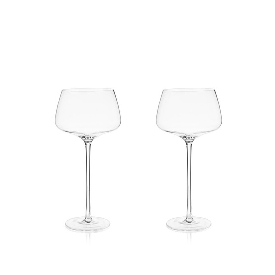 Raye Angled Amaro Spritz Crystal Glasses, Set of 2, 16 Oz
