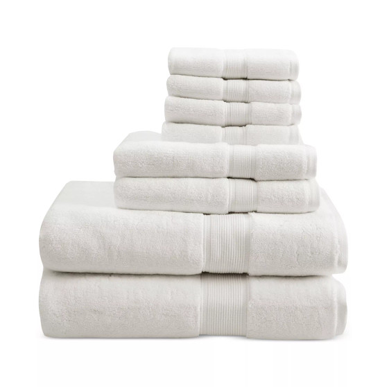 Solid 800GSM Cotton 8-Pc. Bath Towel Set